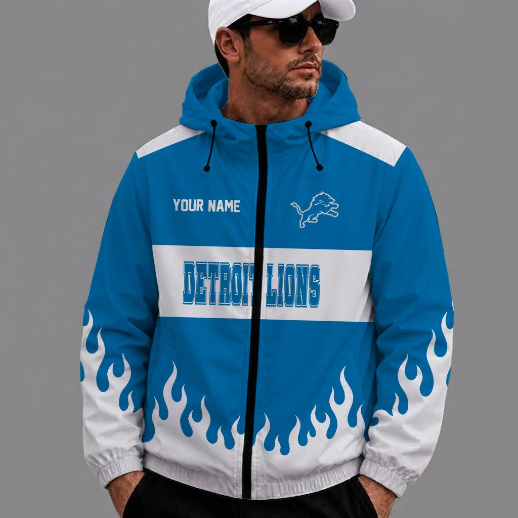 Limited Edition – Customized NFL Detroit Lions Windbreaker Jacket
