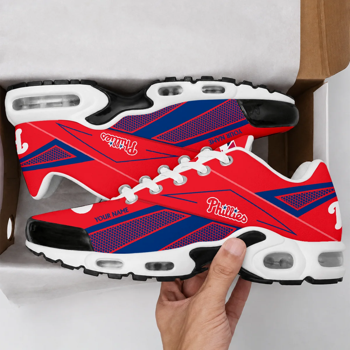 Limited Edition – Customized MLB Philadelphia Phillies Air Max Plus Sneakers