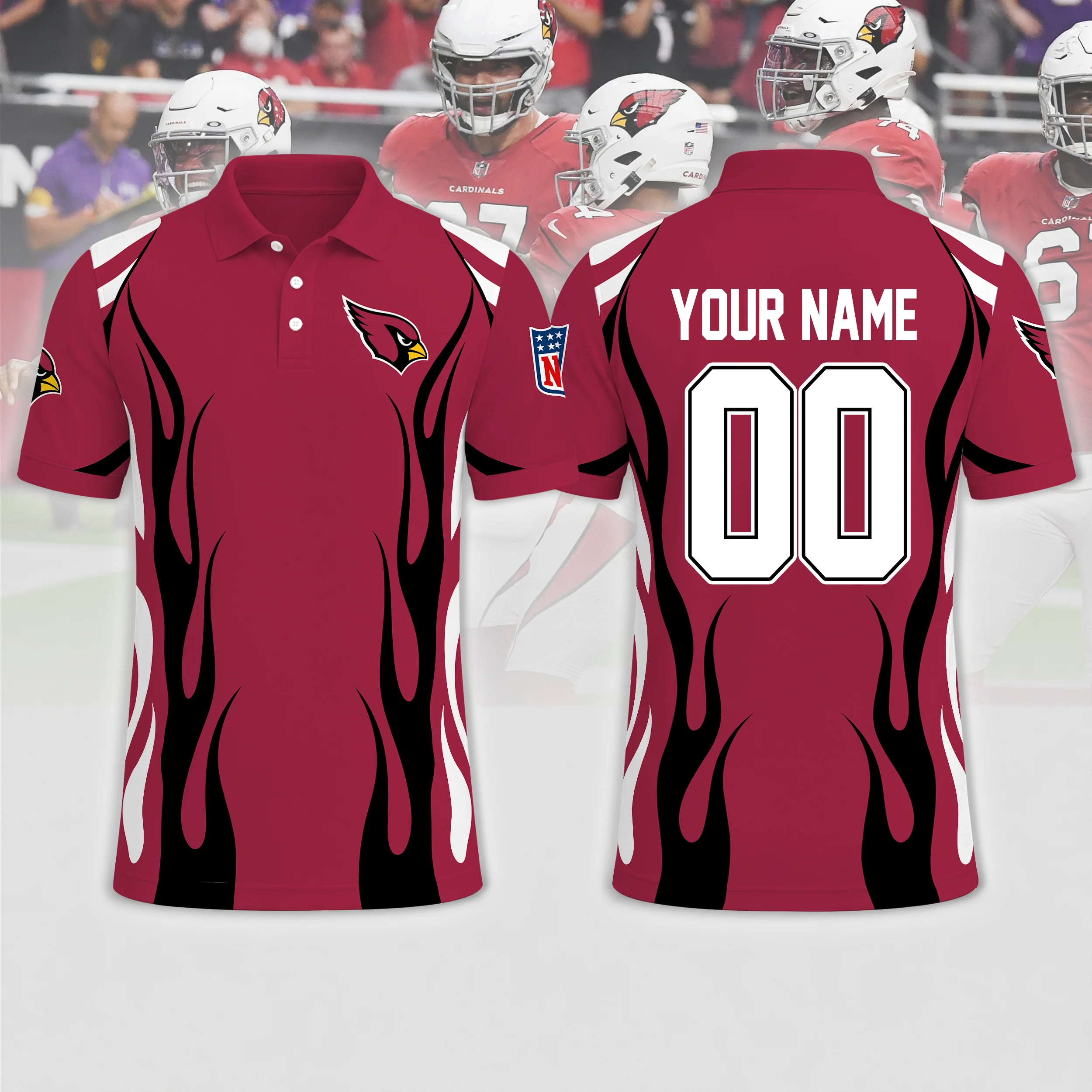 Limited Edition – Customized NFL Arizona Cardinals Polo Shirt