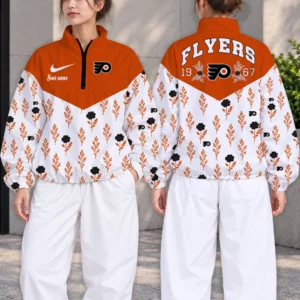 Limited Edition – Customized NHL Philadelphia Flyers V-Neck Zipper Sweatshirt Jacket