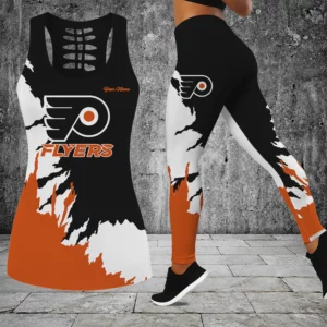 Limited Edition – Customized NHL Philadelphia Flyers Hollow Tank Top & Leggings Set