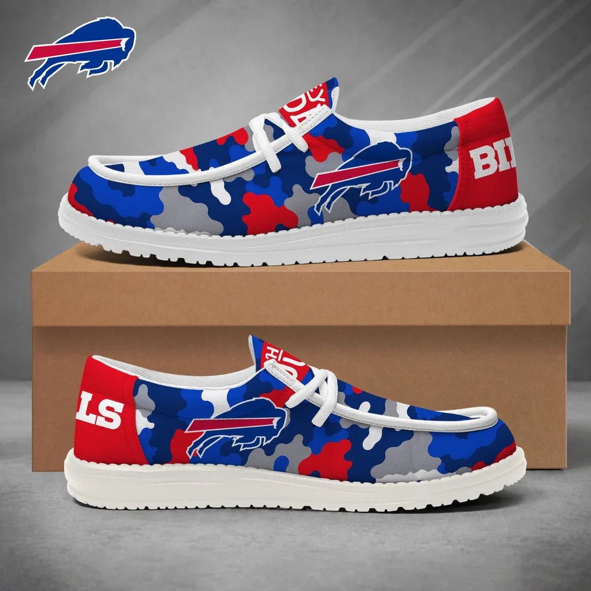 Limited Edition – Customized NFL Buffalo Bills Loafer Shoes