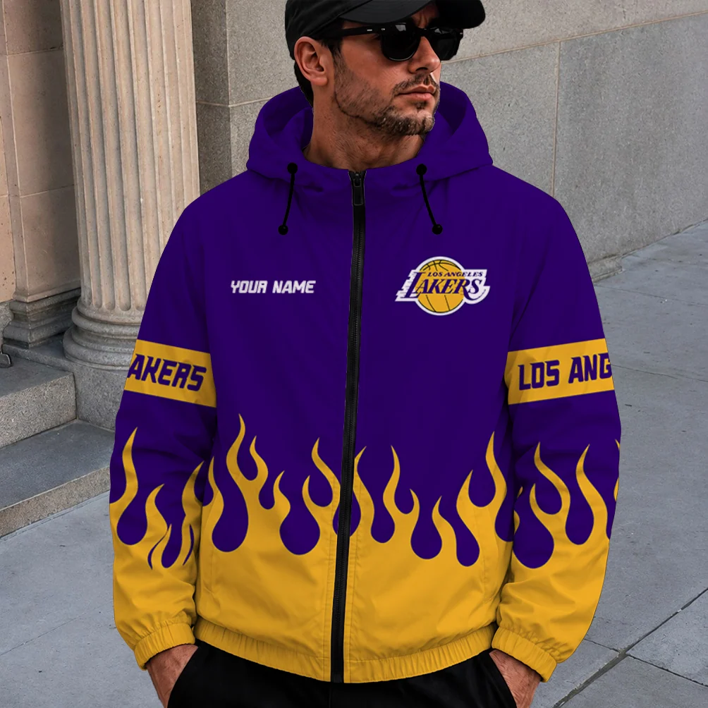 Limited Edition – Customized NBA Los Angeles Lakers Windbreaker Jacket