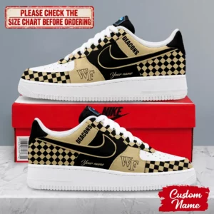 Limited Edition – Customized NCAA Wake Forest Demon Deacons Af1 Shoes