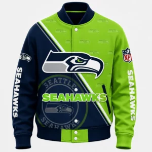 Limited Edition – Customized NFL Seattle Seahawks Satin Varsity & Baseball Jacket