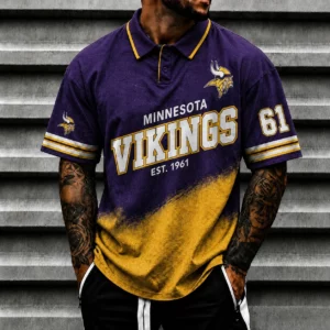 Limited Edition – Customized NFL Minnesota Vikings Polo Shirt