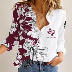Limited Edition – Customized NCAA Texas A&M Aggies Women Casual Shirt
