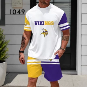 Limited Edition -customized NFL Minnesota Vikings Unisex T-Shirt & Shorts Set
