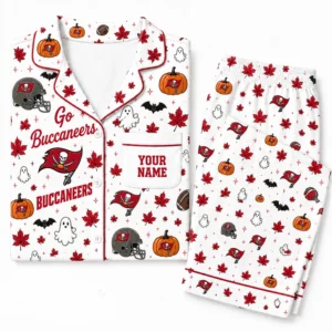 Limited Edition – Customized NFL Tampa Bay Buccaneers Halloween Long Pajamas Set