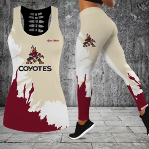 Limited Edition – Customized NHL Arizona Coyotes Hollow Tank Top & Leggings Set