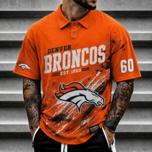 Limited Edition – Customized NFL Denver Broncos Polo Shirt