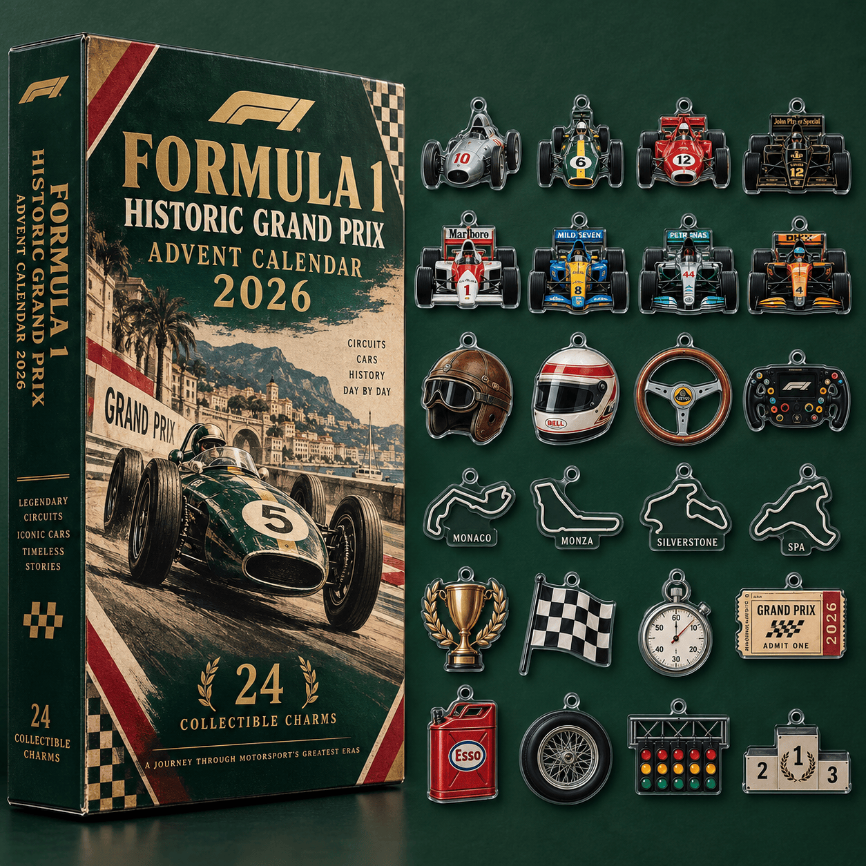 Formula 1 Historic Grand Prix Advent Calendar 2026 Christmas Gift For F1 Fans