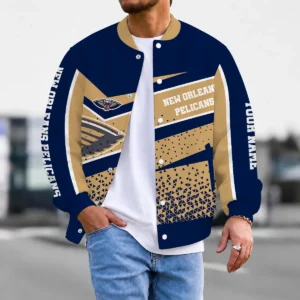 Limited Edition – Customized NBA New Orleans Pelicans Baseball Jacket, Satin Varsity Jacket