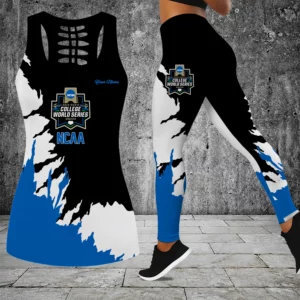 Limited Edition – Customized NCAA College World Series Hollow Tank Top & Leggings Set