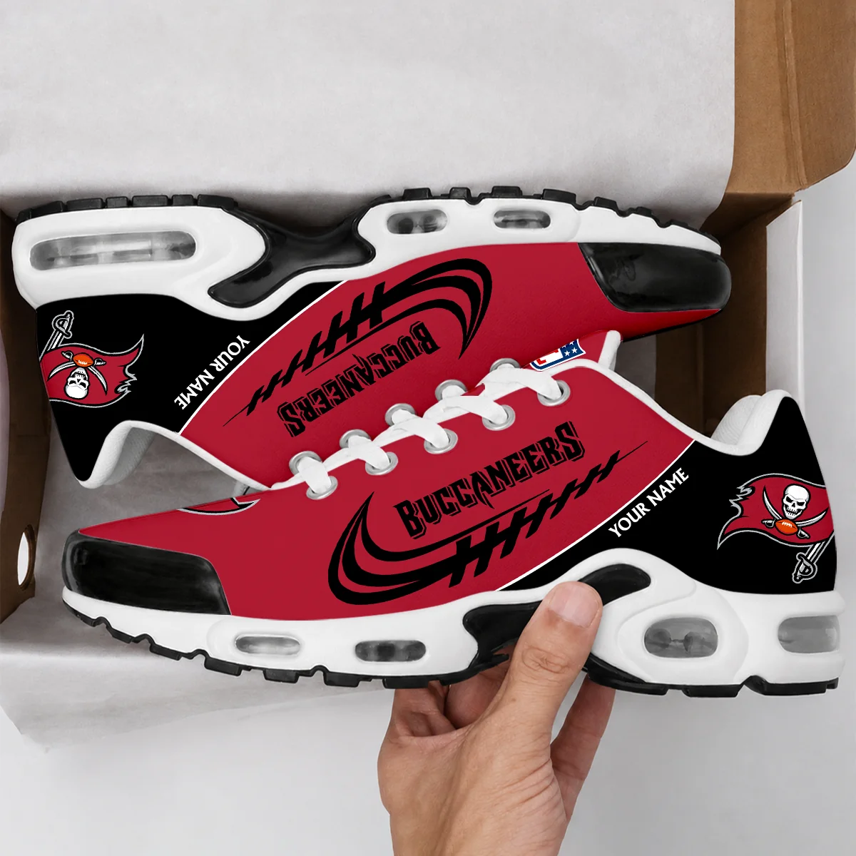Limited Edition – Customized NFL Tampa Bay Buccaneers Air Max Plus Sneakers