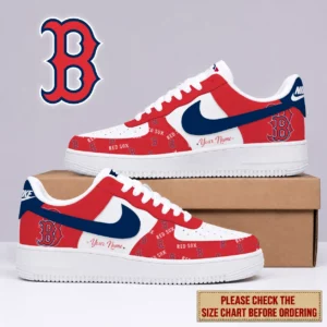 Limited Edition – Customized MLB Boston Red Sox Af1 Shoes