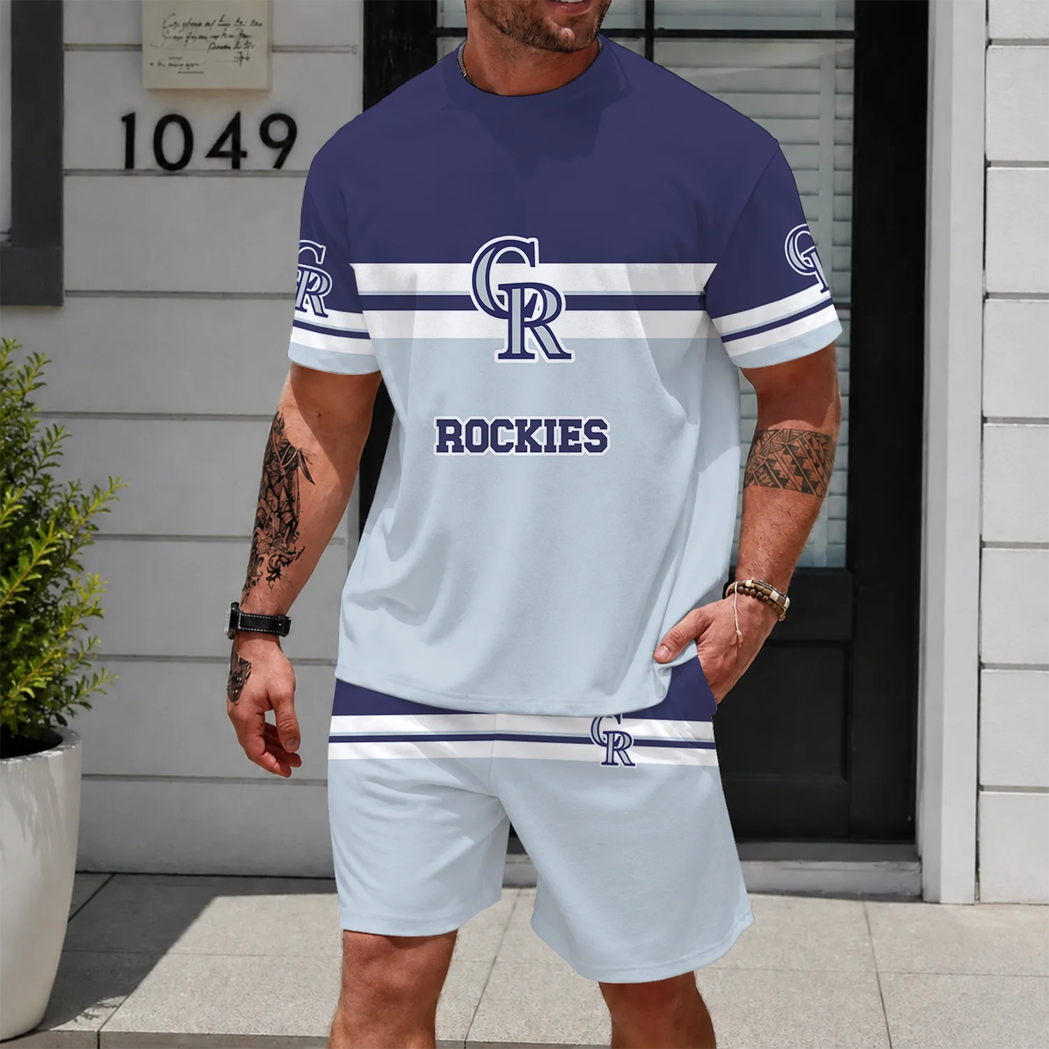 Limited Edition – Customized MLB Colorado Rockies Unisex T-Shirt & Shorts Set