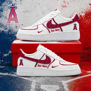 Limited Edition – Customized MLB Los Angeles Angels Af1 Shoes