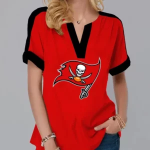 Limited Edition – Customized NFL Tampa Bay Buccaneers V-Neck Female Shirt