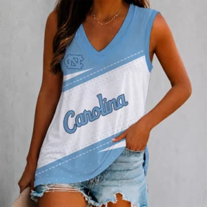 Limited Edition – Customized NCAA North Carolina Tar Heels Women’s V-Neck Tank Top