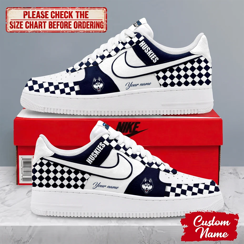 Limited Edition – Customized NCAA Uconn Huskies Af1 Shoes