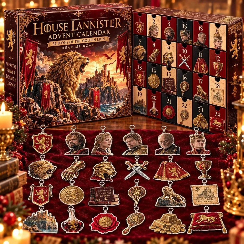 House Lannister 24 Golden Lion Christmas Advent Calendar Xmas Eve Countdown Gift For Brother