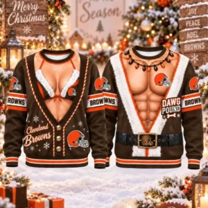 Limited Edition – Customized NFL Cleveland Browns Christmas Unisex Sweatshirt