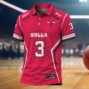 Limited Edition – Customized NBA Chicago Bulls Polo Shirt