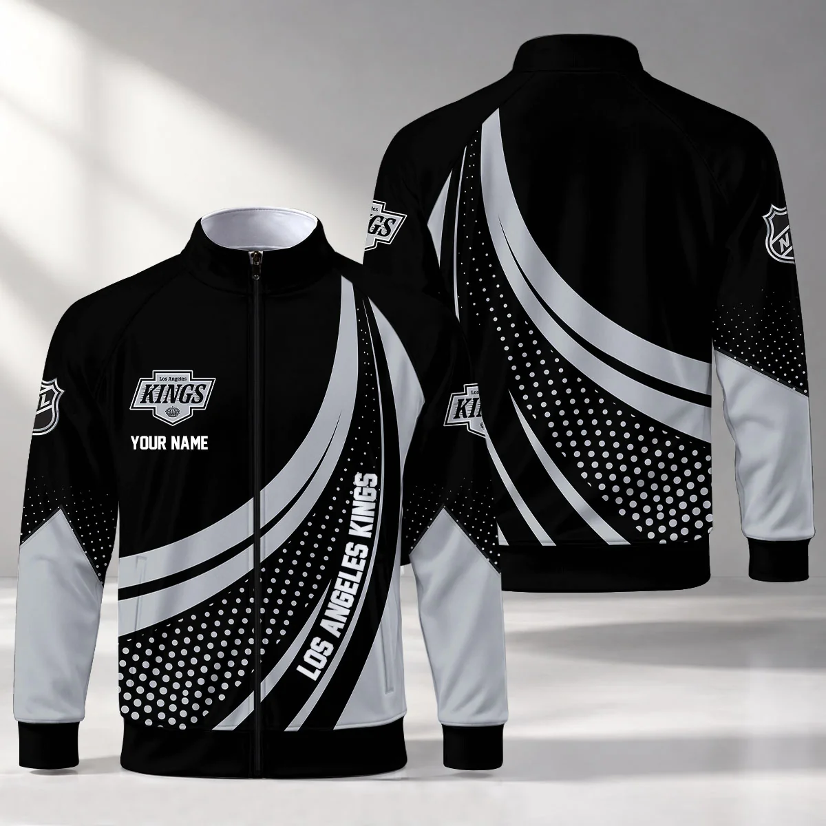 Limited Edition – Customized NHL Los Angeles Kings Stand Collar Jacket