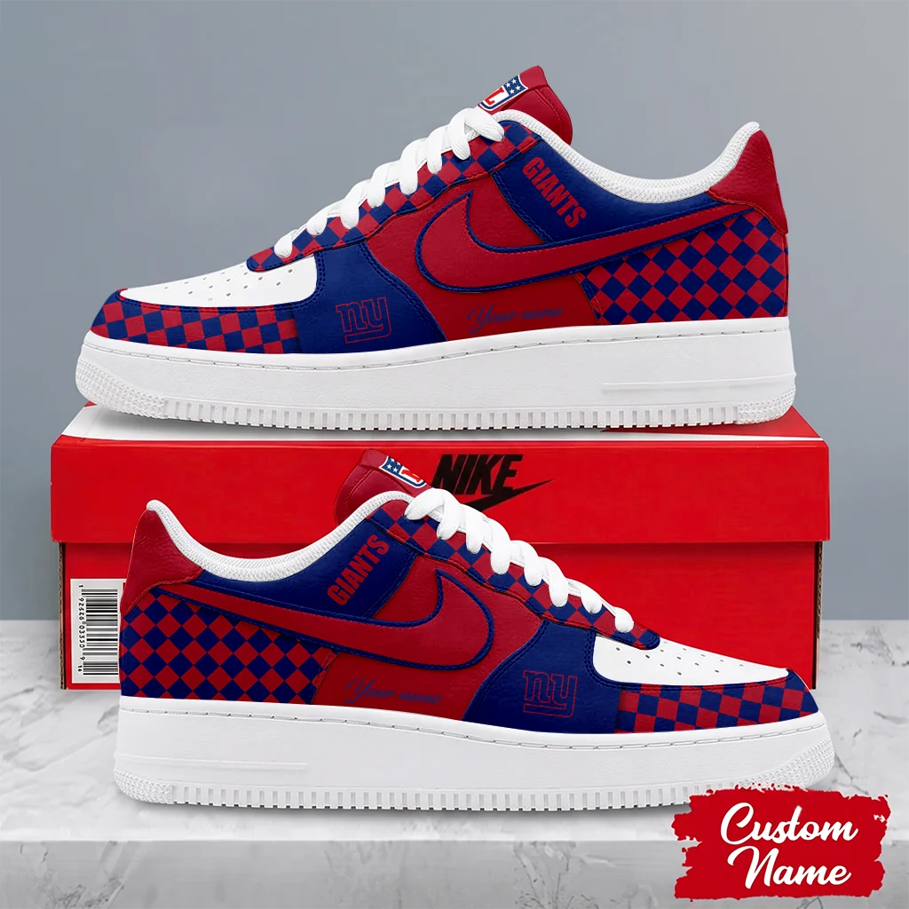 Limited Edition – Customized NFL New York Giants Af1 Shoes