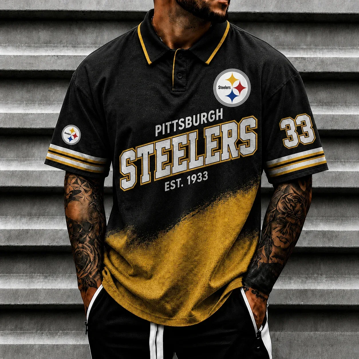 Limited Edition – Customized NFL Pittsburgh Steelers Polo Shirt