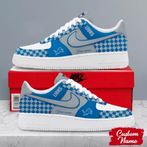 Limited Edition – Customized NFL Detroit Lions Af1 Shoes