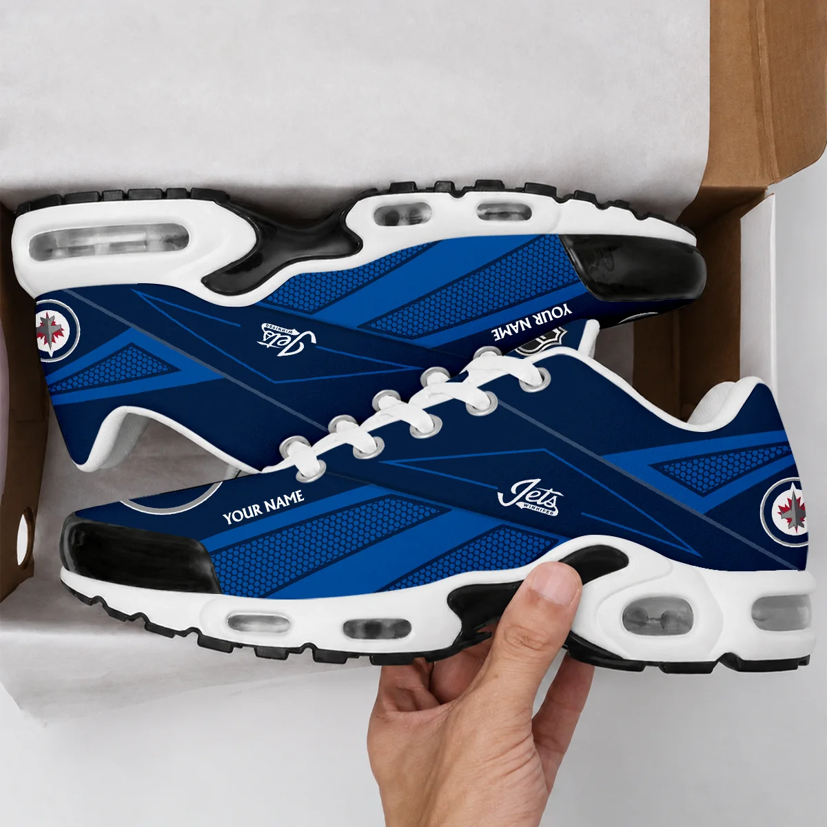 Limited Edition – Customized NHL Winnipeg Jets Air Max Plus Sneakers