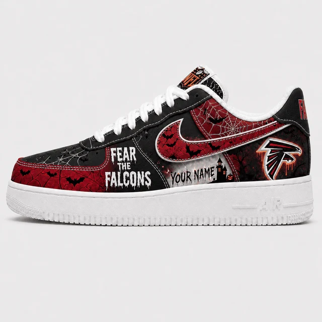 Limited Edition – Customized NFL Atlanta Falcons Halloween Air force 1 Shoes - Image 2