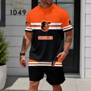 Limited Edition – Customized MLB Baltimore Orioles Unisex T-Shirt & Shorts Set
