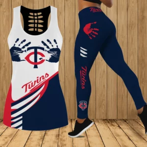 Limited Edition – Customized MLB Minnesota Twins Hollow Tank Top & Leggings Set