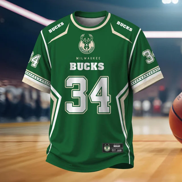Limited Edition – Customized NBA Milwaukee Bucks T-Shirt, Hoodie, Zip Hoodie - Image 2