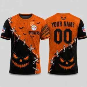 Limited Edition – Customized NFL Pittsburgh Steelers Halloween Unisex T-Shirt