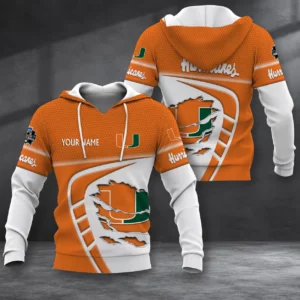 Limited Edition – Customized NCAA Miami Hurricanes T-Shirt, Polo Shirt, Zip Polo Shirt, Sweatshirt, Hoodie & Zip Hoodie