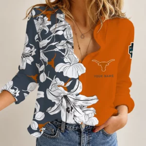 Limited Edition – Customized NCAA Texas Longhorns Women Casual Shirt