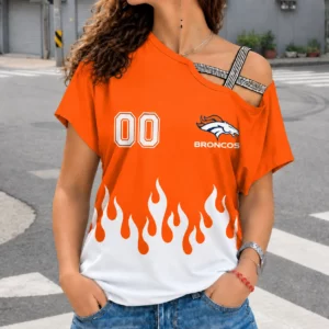 Limited Edition – Customized NFL Denver Broncos Women’s Shoulder Shirt