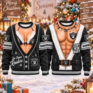 Limited Edition – Customized NFL Las Vegas Raiders Christmas Unisex Sweatshirt