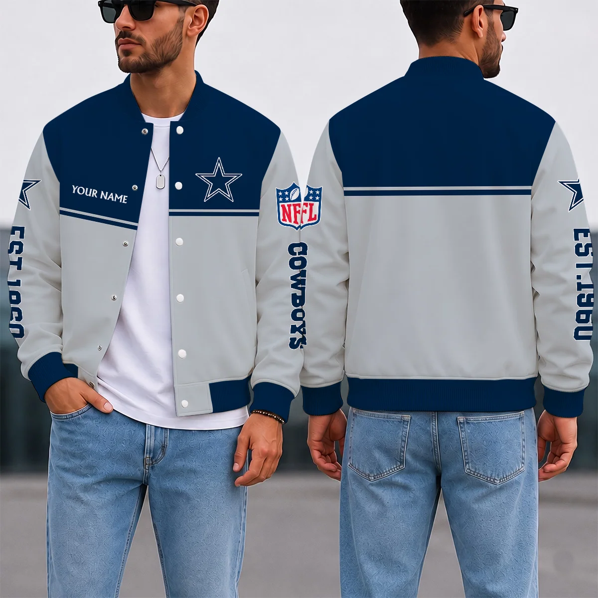 Limited Edition – Customized NFL Dallas Cowboys Satin Varsity & Baseball Jacket