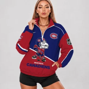 Limited Edition – Customized NHL Montreal Canadiens V-Neck Zipper Sweatshirt Jacket
