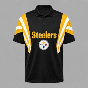 Limited Edition – Customized NFL Pittsburgh Steelers Polo Shirt