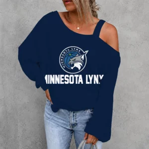 Limited Edition – Customized WNBA Minnesota Lynx Women’s Off-Shoulder Long Sleeve Shirt