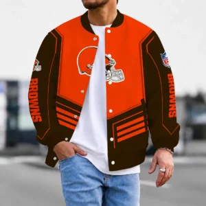 Limited Edition – Customized NFL Cleveland Browns Satin Varsity & Baseball Jacket