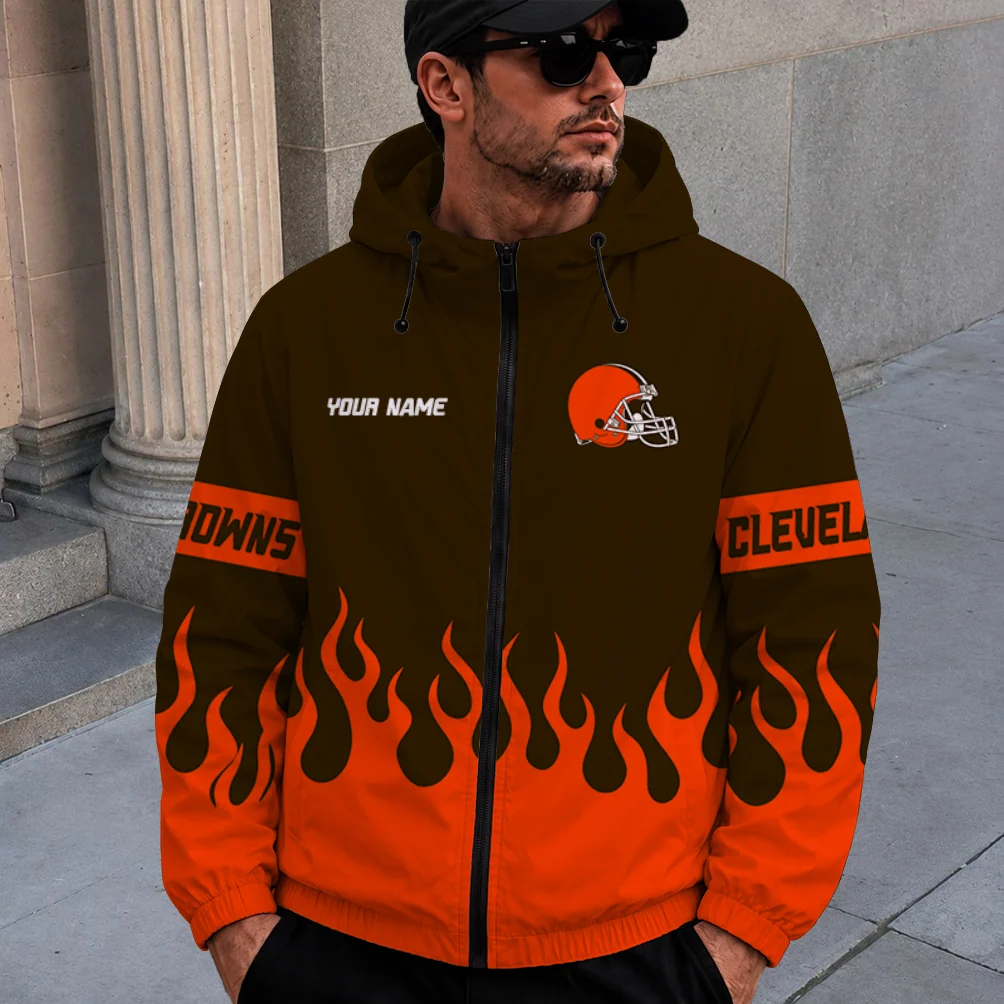 Limited Edition – Customized NFL Cleveland Browns Windbreaker Jacket