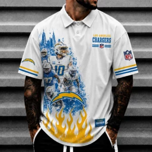 Limited Edition – Customized NFL Los Angeles Chargers Polo Shirt