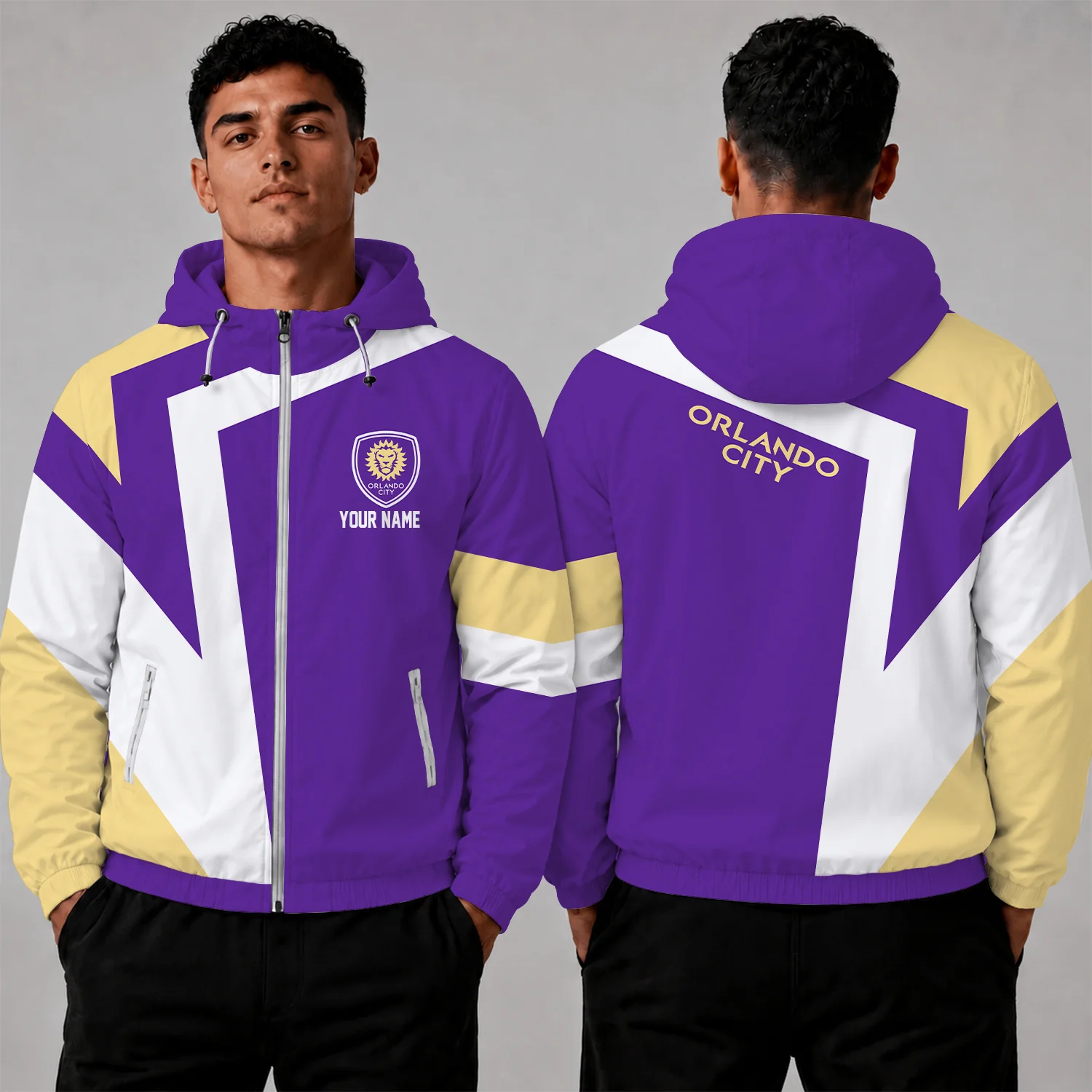 Limited Edition – Customized MLS Orlando City Sc Windbreaker Jacket